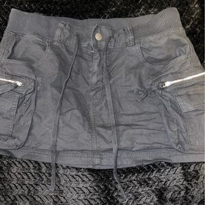 American Eagle Outfitters Black Cargo Skort